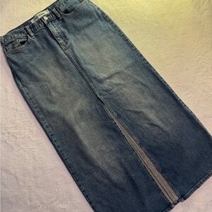 GAP Dark Blue Denim Maxi Skirt